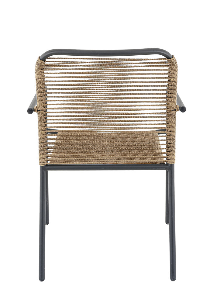 Maysun Gastro - Terrasstoel SAVANA - Metalen Frame Antraciet - Wicker - Naturel