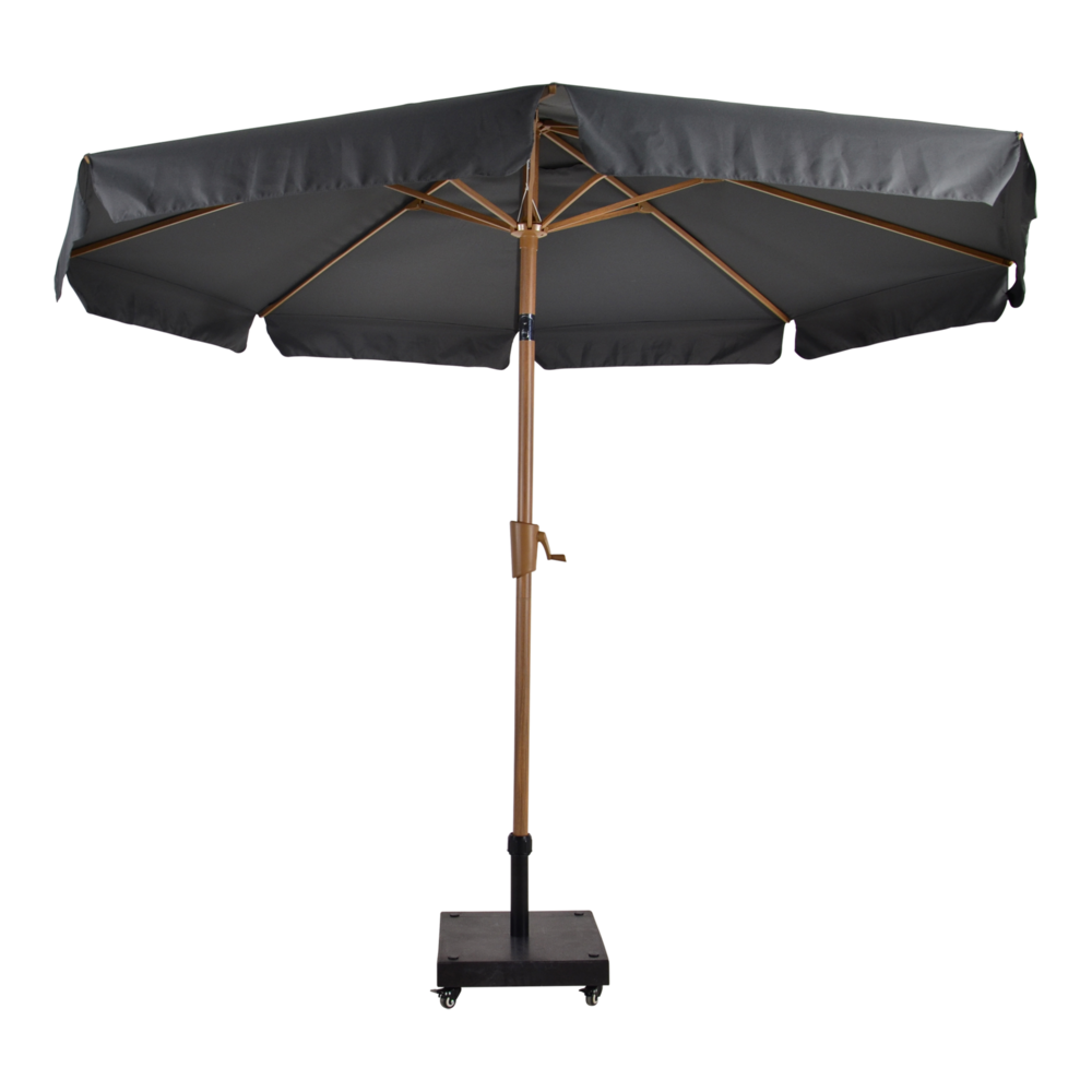 Outdoor Living - Parasol Libra houtlook grijs &Oslash;3mtr
