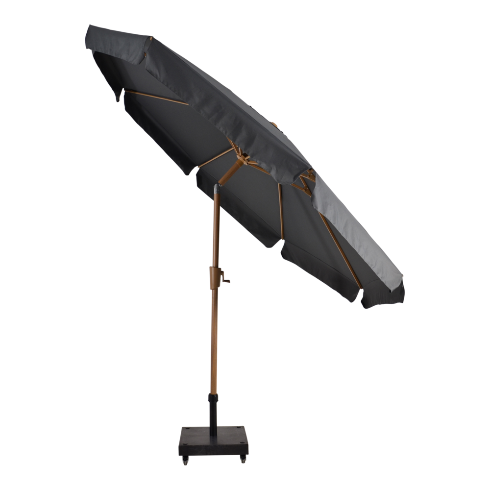 Outdoor Living - Parasol Libra houtlook grijs &Oslash;3mtr