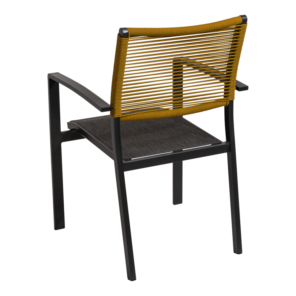 Outdoor Living - Stapelstoel Vito Rope geel