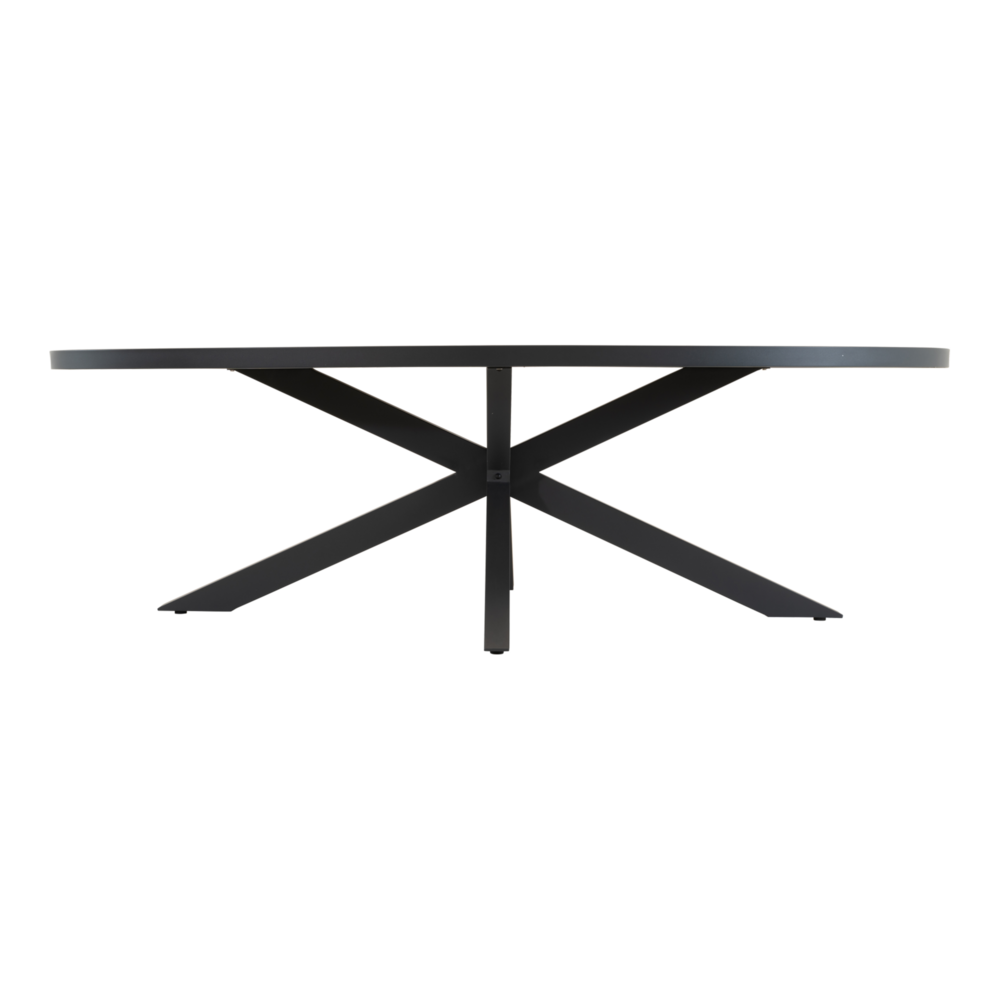 Outdoor Living - Tafel Murcia Negro ovaal 242x117cm