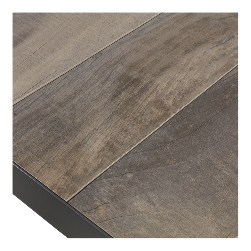 Outdoor Living - Tafel Castilla Negro met kruispoot  243x103cm