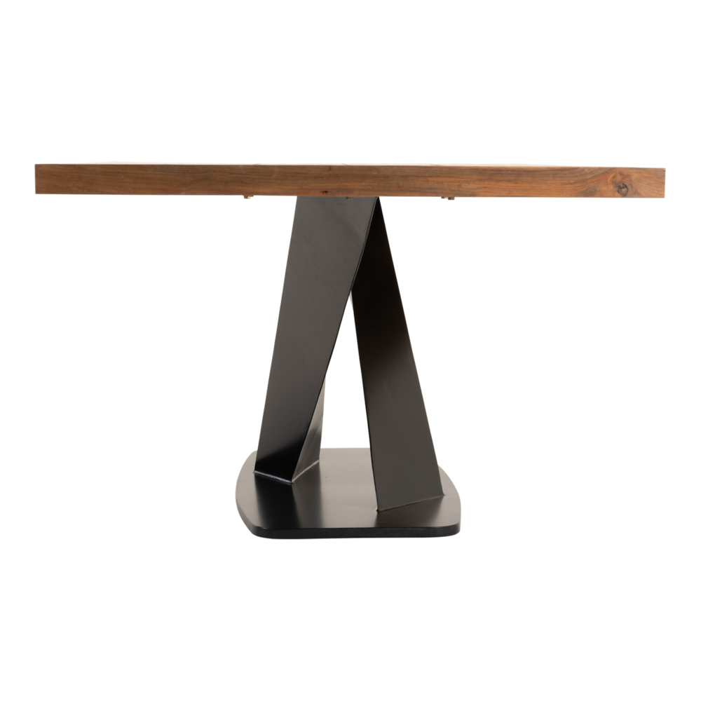 Outdoor Living - Tafel Taranto recycled teak met zwart stalen poot 240x100cm