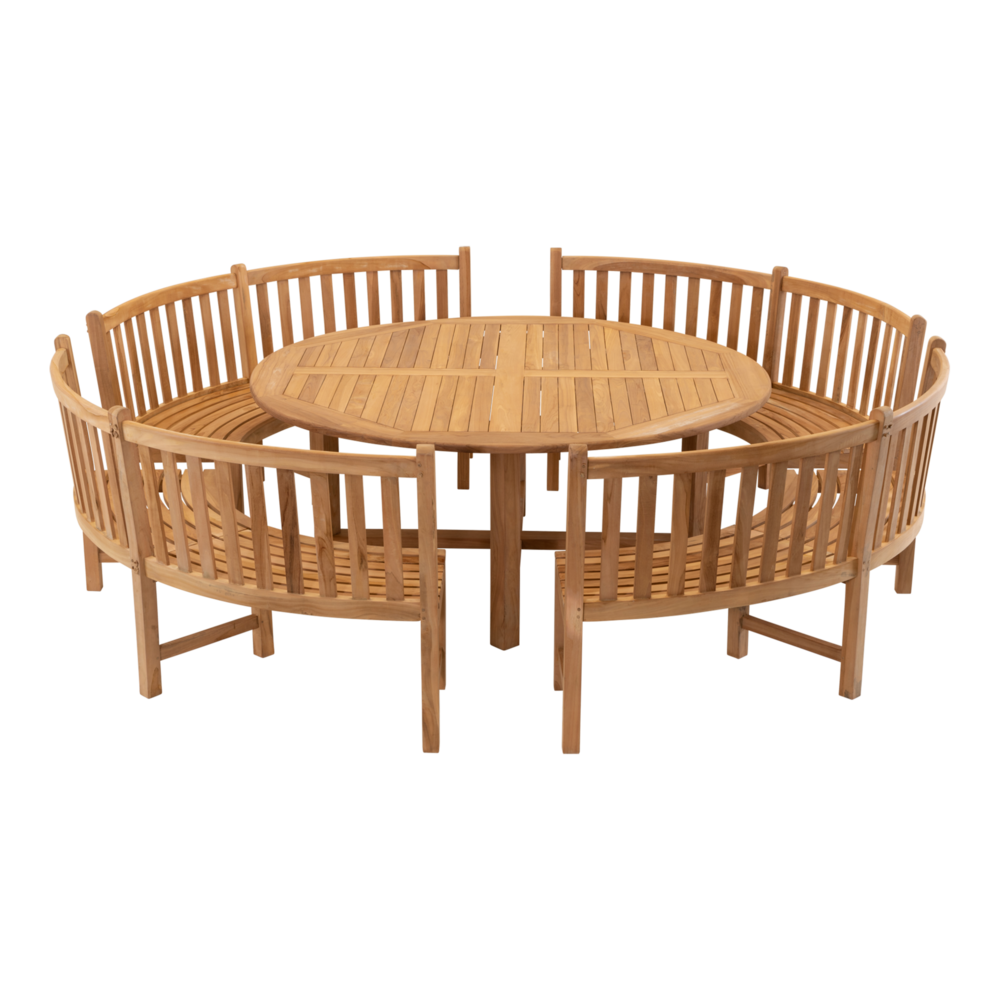 Outdoor Living - Bank teak Round 200cm