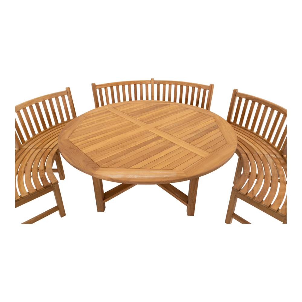 Outdoor Living - Bank teak Round 200cm