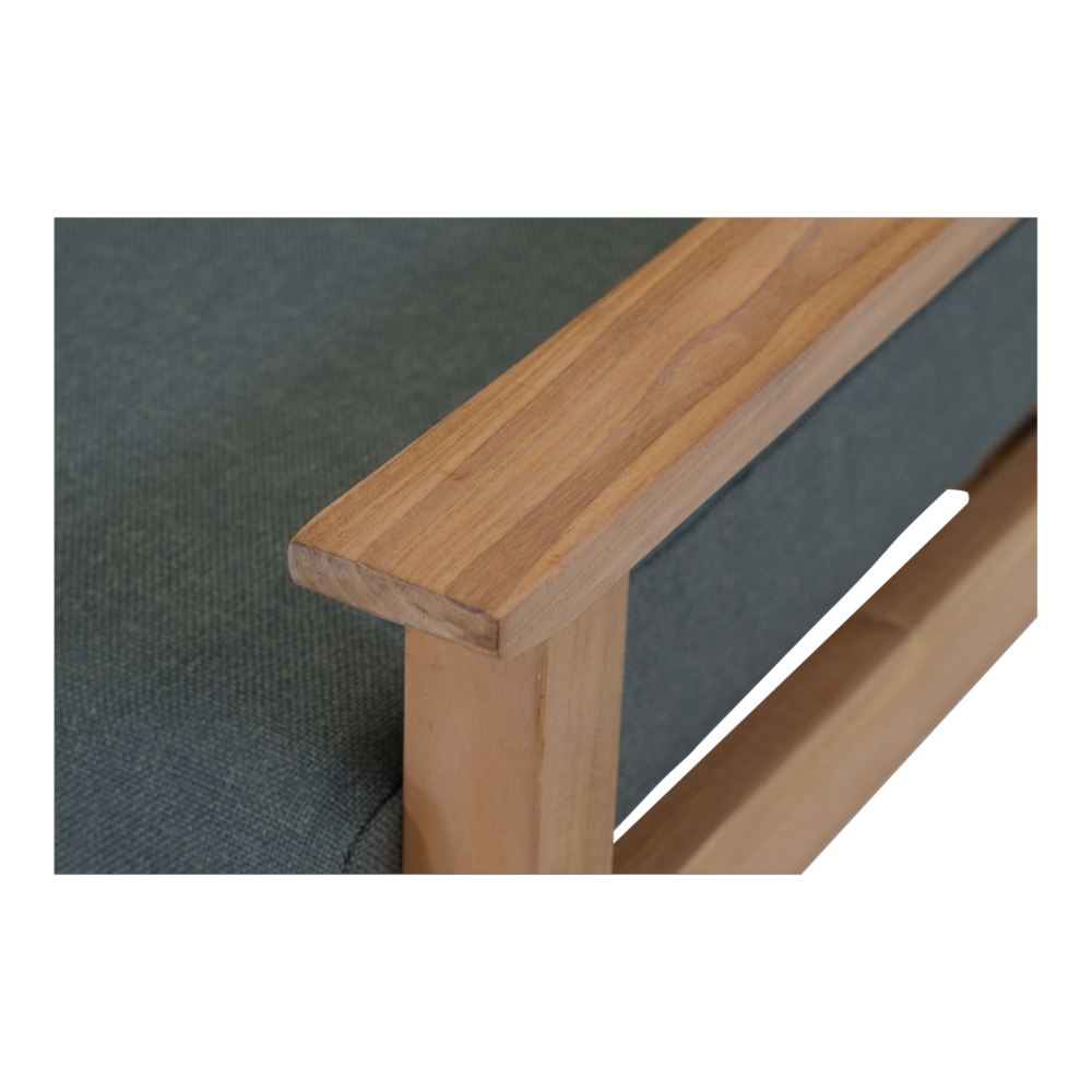 Outdoor Living - Loungestoel teak, incl. kussen