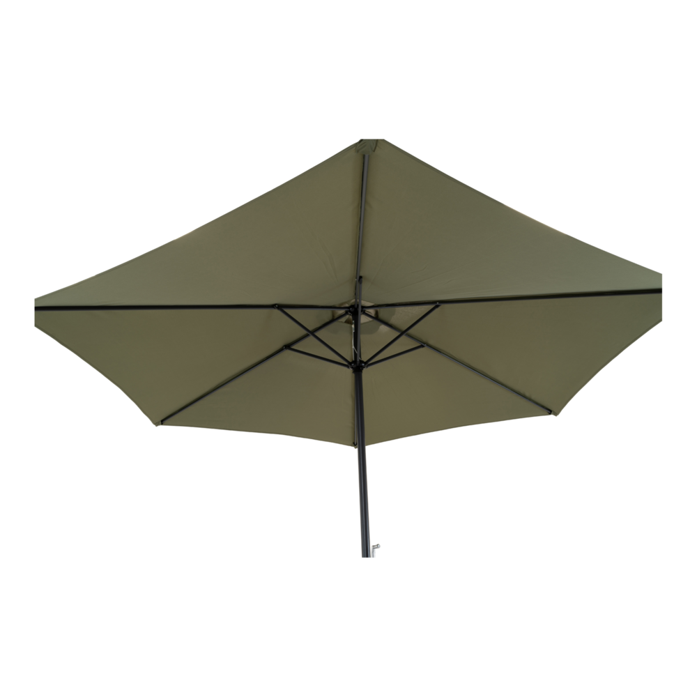 Outdoor Living - Parasol Gemini Olijfgroen &Oslash;3mtr
