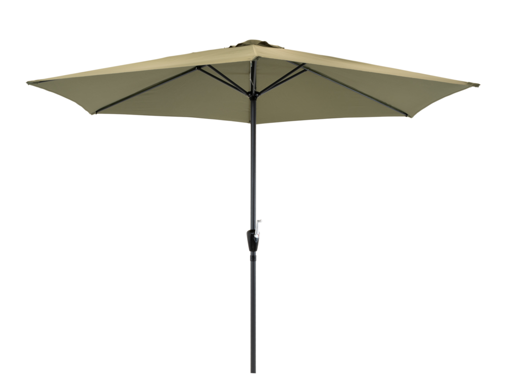 Outdoor Living - Parasol Gemini Olijfgroen &Oslash;3mtr