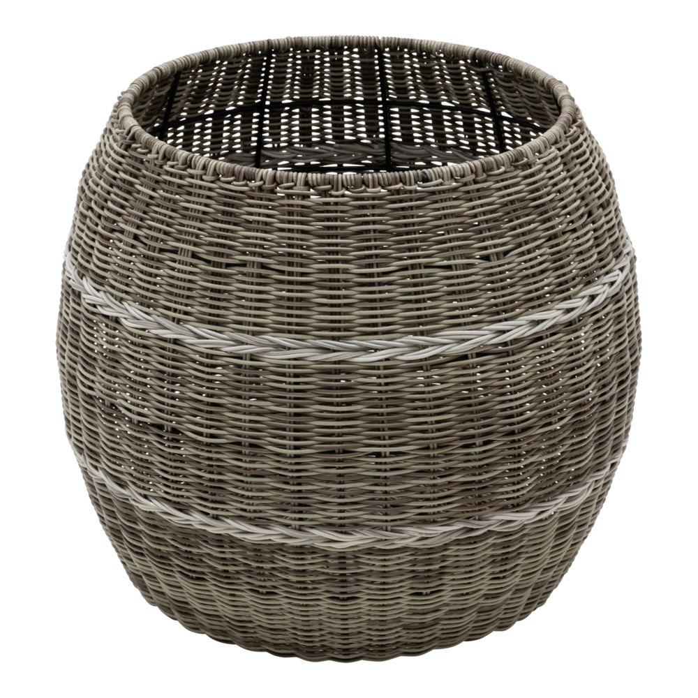 Outdoor Living - Poef Laos wicker beige &oslash;46x40cm