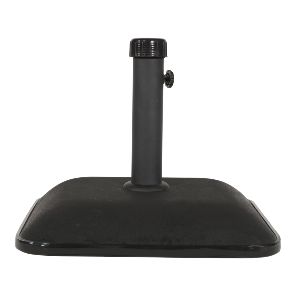 Outdoor Living - Parasolvoet vierkant beton 25kg zwart