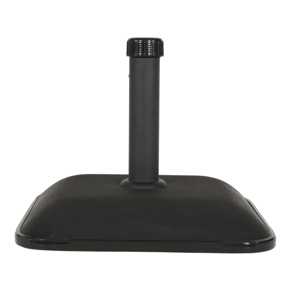 Outdoor Living - Parasolvoet vierkant beton 25kg zwart