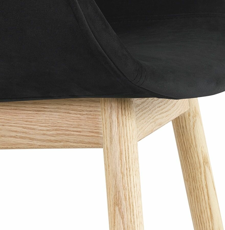 Maysun - Design Stoel - FRIDA Zwart - Naturel
