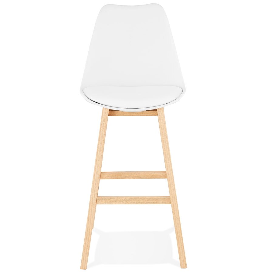 Barkruk CAMILA&#039; wit Scandinavische stijl