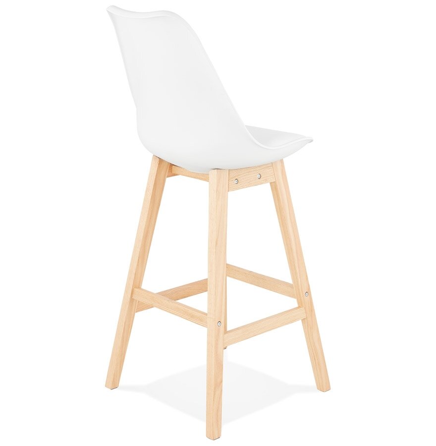 Barkruk CAMILA&#039; wit Scandinavische stijl