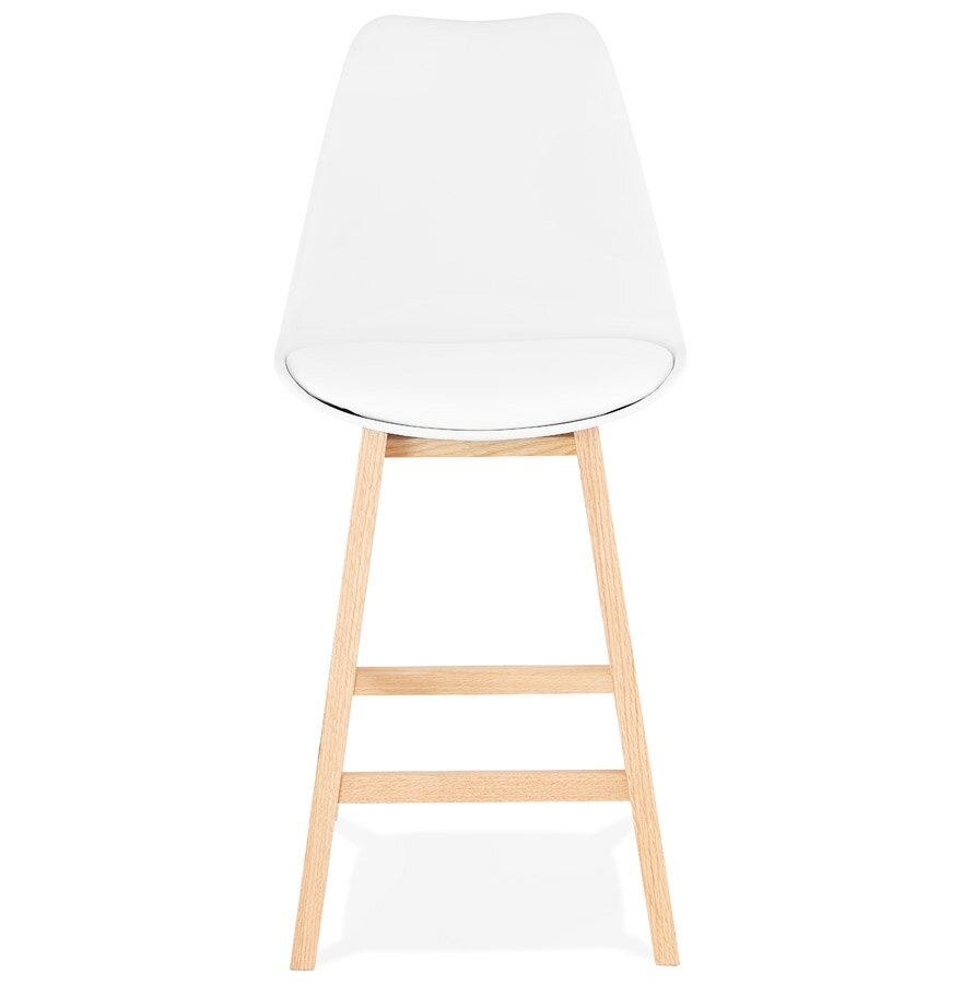 Halfhoge kruk CAMILA MINI&#039; wit Scandinavische stijl