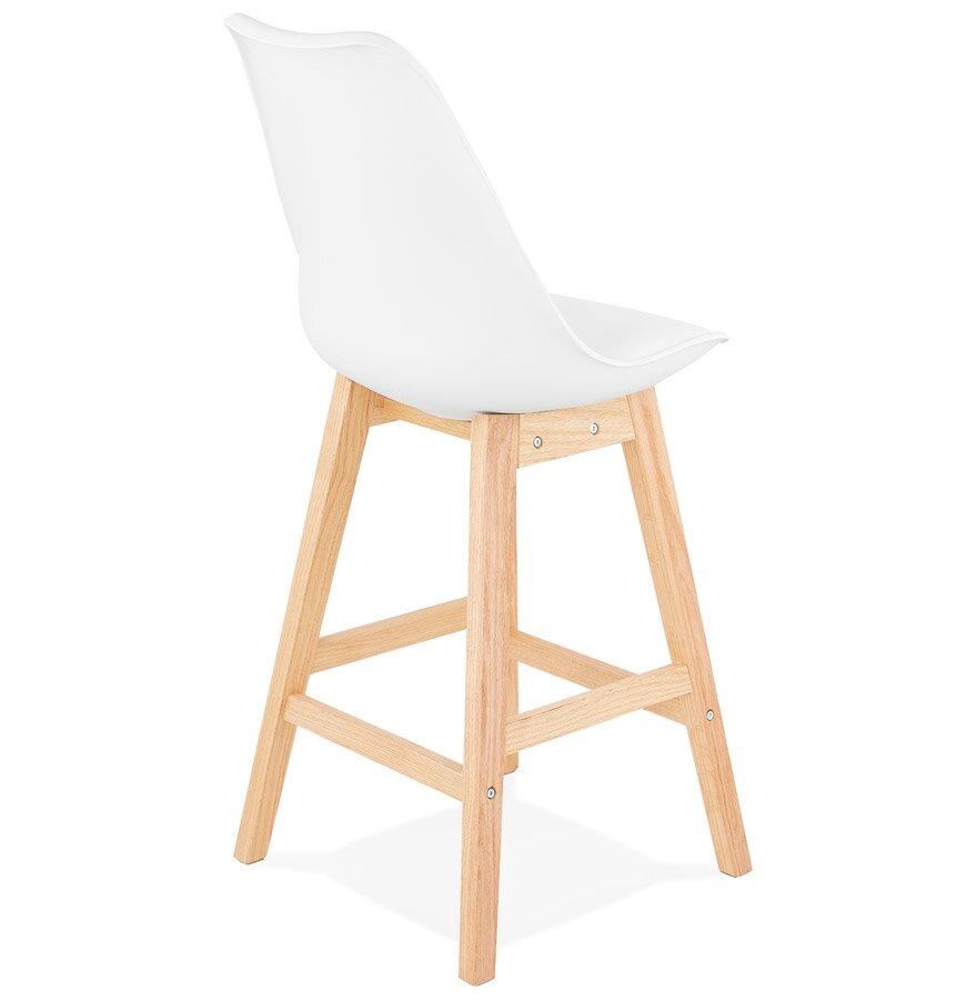 Halfhoge kruk CAMILA MINI&#039; wit Scandinavische stijl