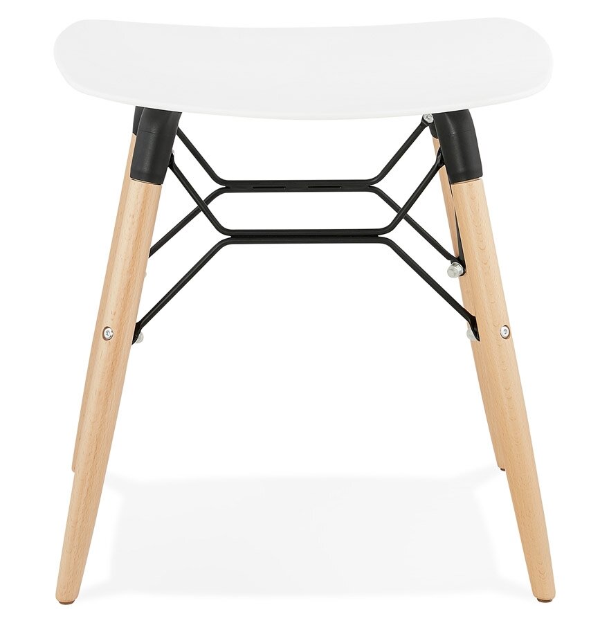 Design lage kruk &#039;ALADIN&#039; wit Scandinavische stijl