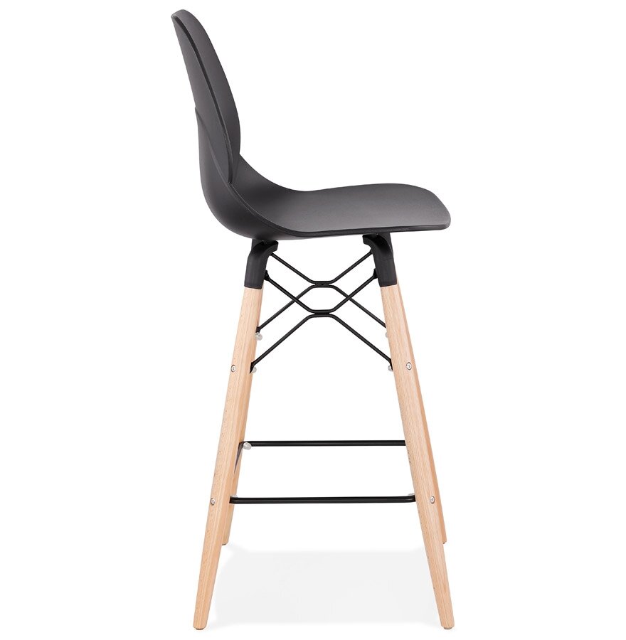 Halfhoge kruk &#039;COSMIK MINI&#039; zwart Scandinavische stijl