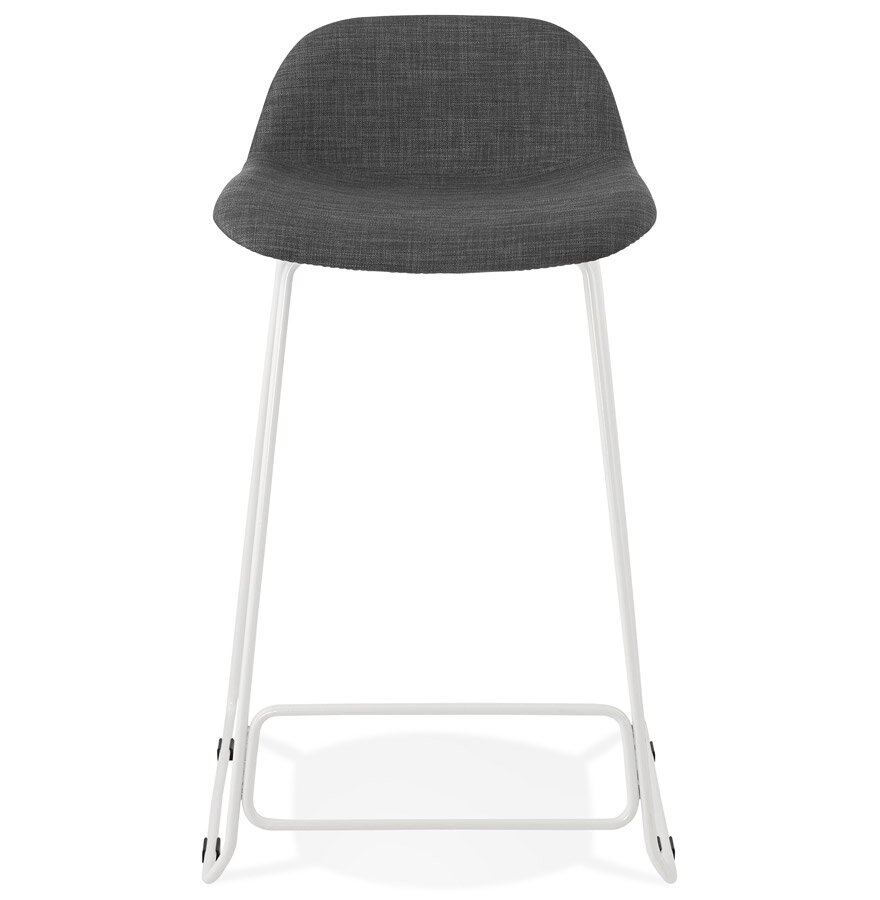 Halfhoge kruk &#039;MOSKOW MINI&#039; met wit metalen onderstel