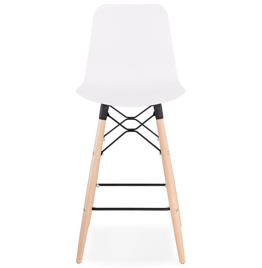Halfhoge kruk &#039;MOZAIK MINI&#039; wit Scandinavische stijl