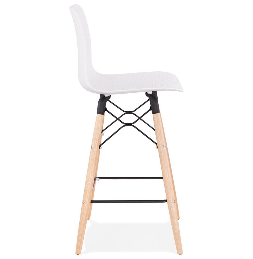 Halfhoge kruk &#039;MOZAIK MINI&#039; wit Scandinavische stijl