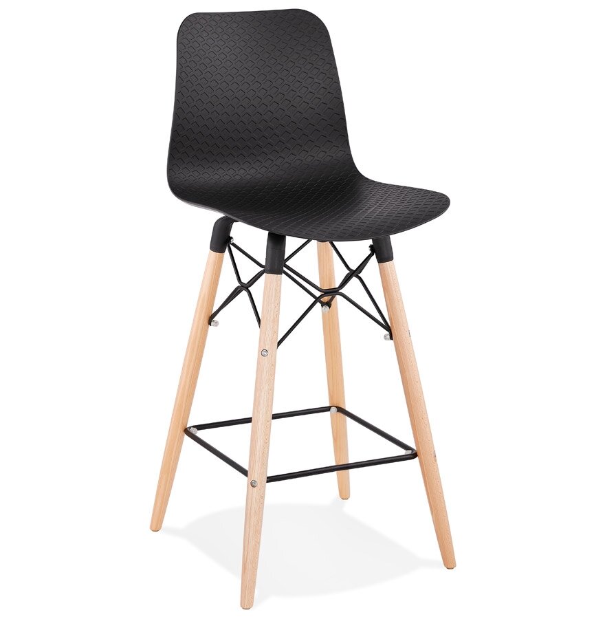 Halfhoge kruk &#039;MOZAIK MINI&#039; zwart Scandinavische stijl
