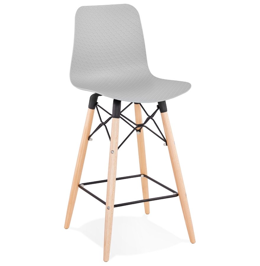 Halfhoge kruk &#039;MOZAIK MINI&#039; grijs Scandinavische stijl