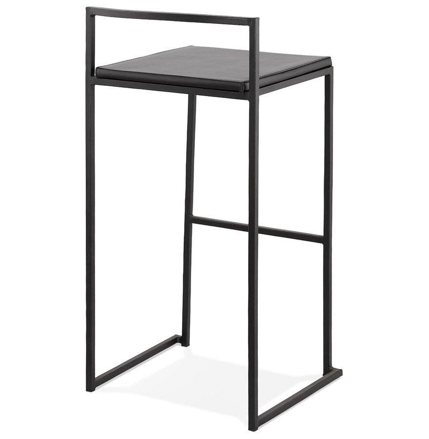 Barkruk design &#039;CASA&#039; zwarte industri&euml;le stijl stapelbaar