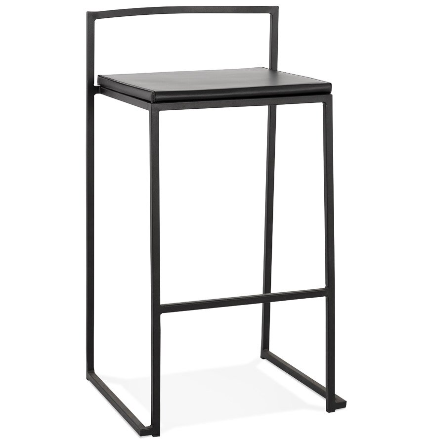 Middelhoge snackkruk &#039;CASA MINI&#039; zwart met stapelbaar industrieel design