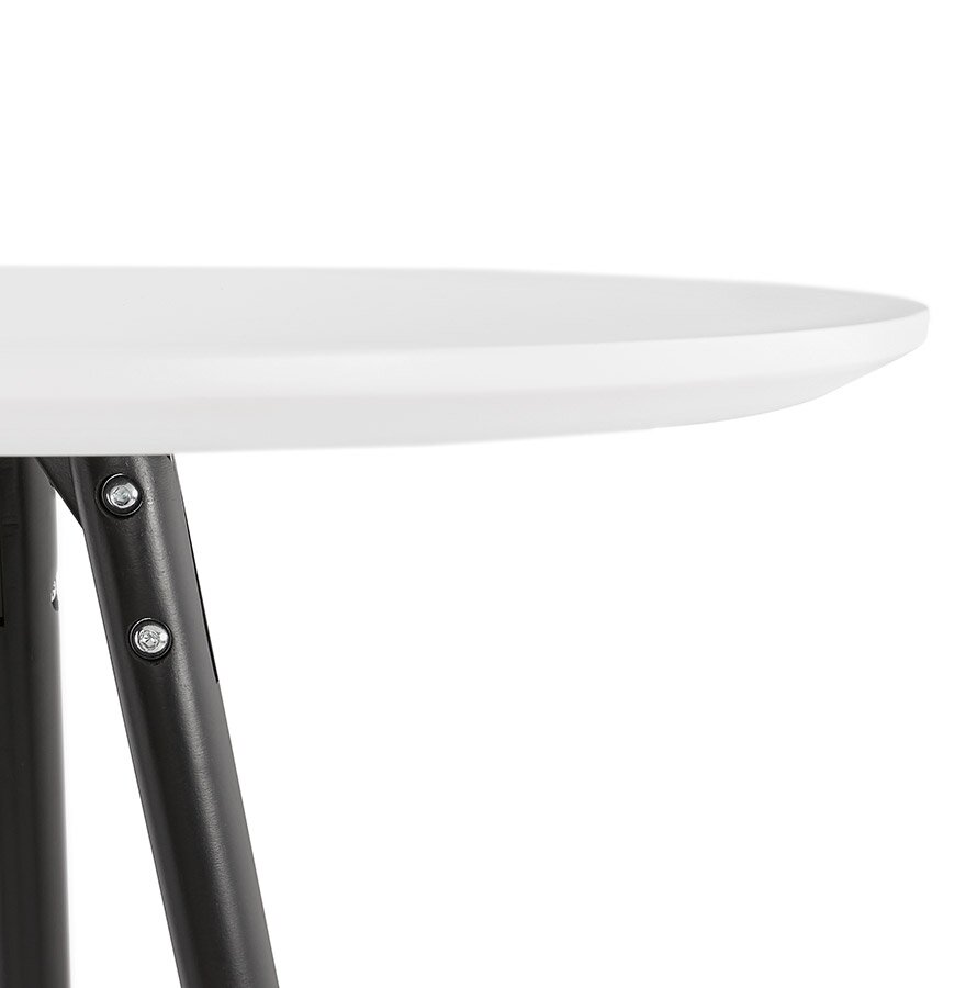 Hoge tafel / Statafel &#039;GALA&#039; in wit hout en met zwarte poten