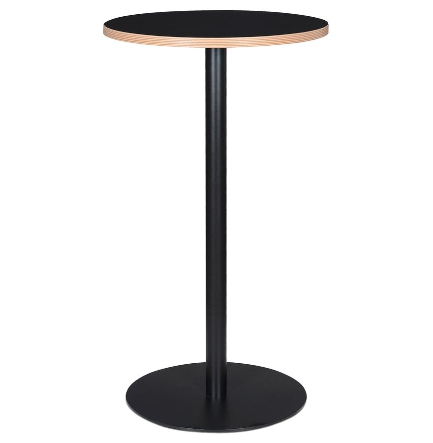 Zwarte ronde statafel &#039;POLLUX ROUND&#039; - &Oslash; 60 cm