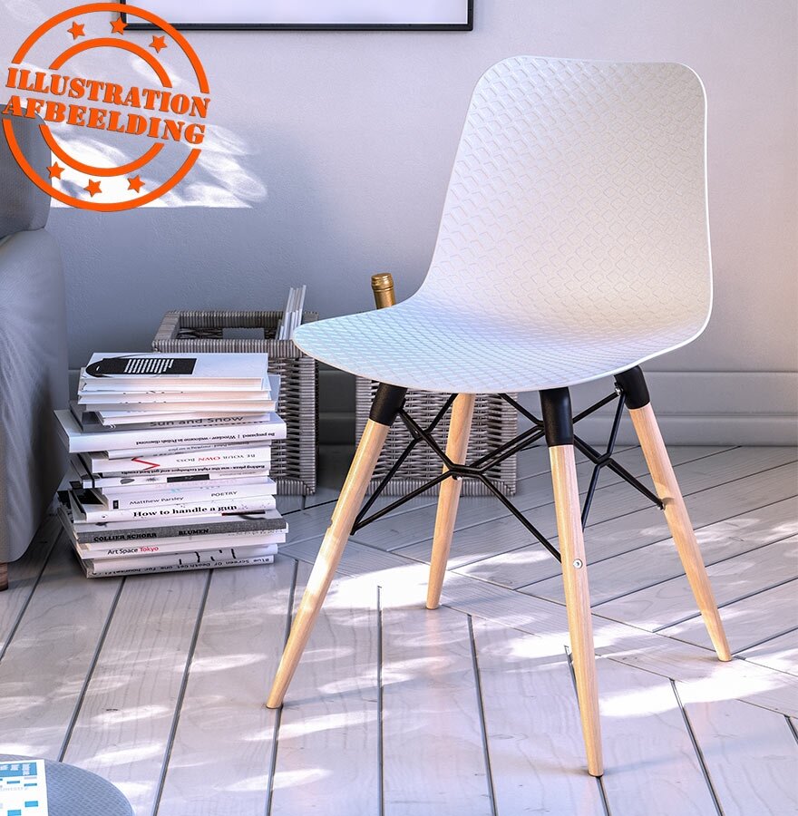 Scandinavische stoel &#039;TONIC&#039; grijs design