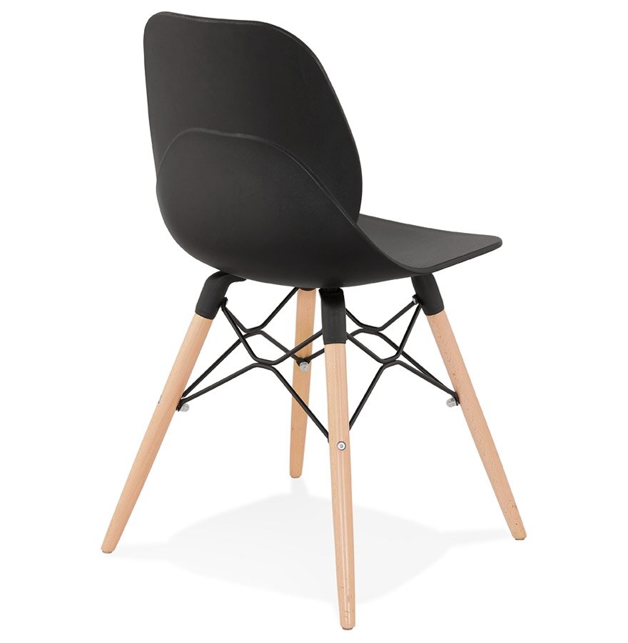 Zwarte moderne Scandinavische stoel &#039;EPIK&#039;