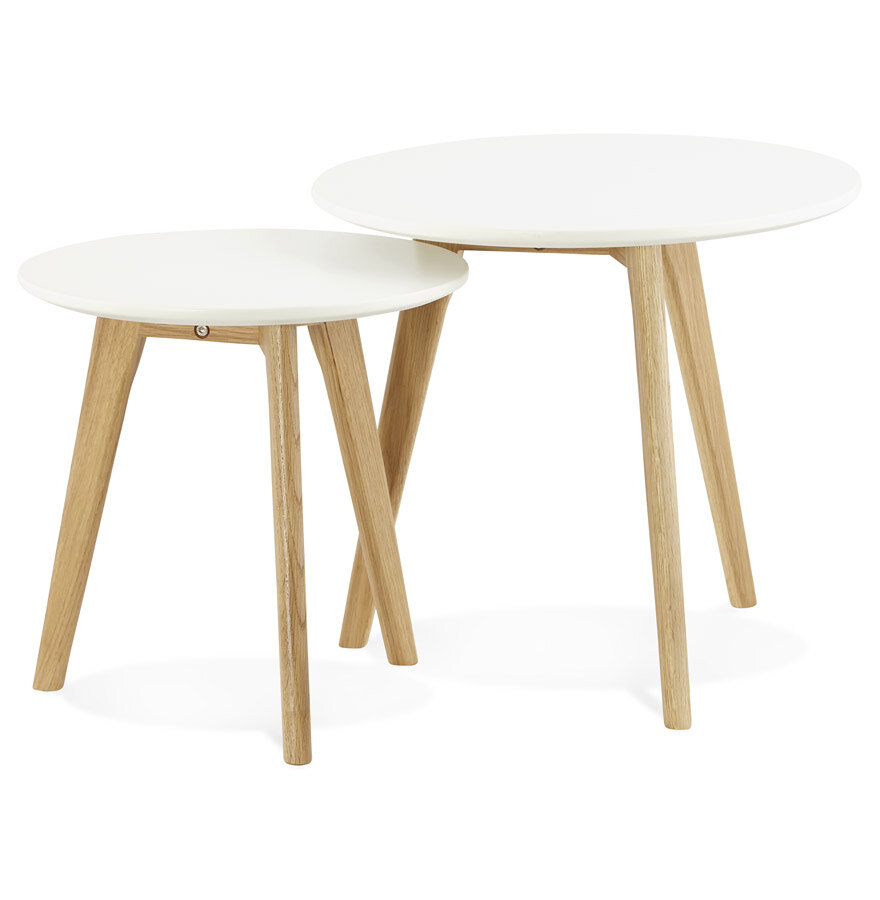 Inschuifbare ronde tafel &#039;GABY&#039; Scandinavische stijl