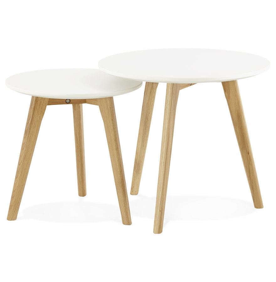 Inschuifbare ronde tafel &#039;GABY&#039; Scandinavische stijl