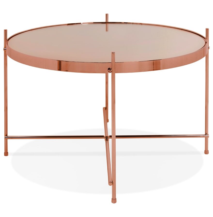 Lage tafel &#039;KOLOS MEDIUM&#039; koperkleurig