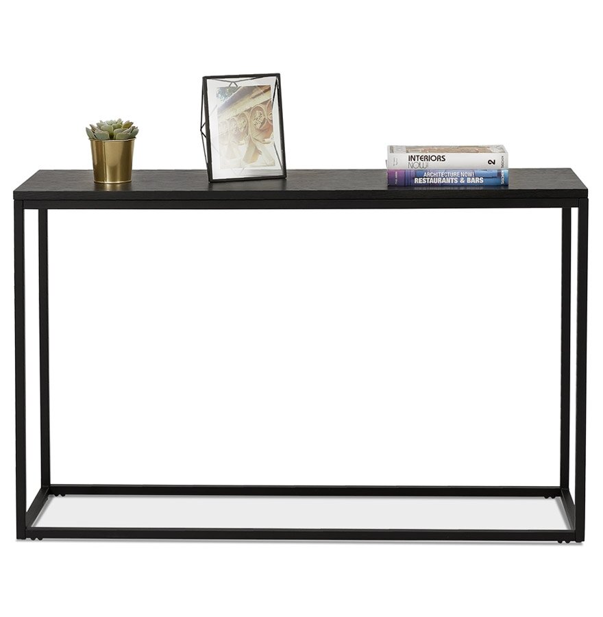 Industri&euml;le consoletafel &#039;RIVER&#039; van hout en metaal