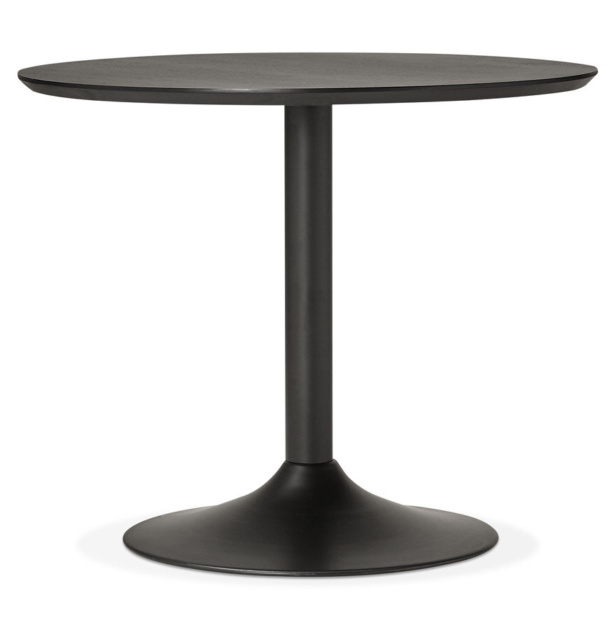 Kleine ronde bureautafel / eettafel &#039;CHEF&#039; zwart - &Oslash; 90 cm