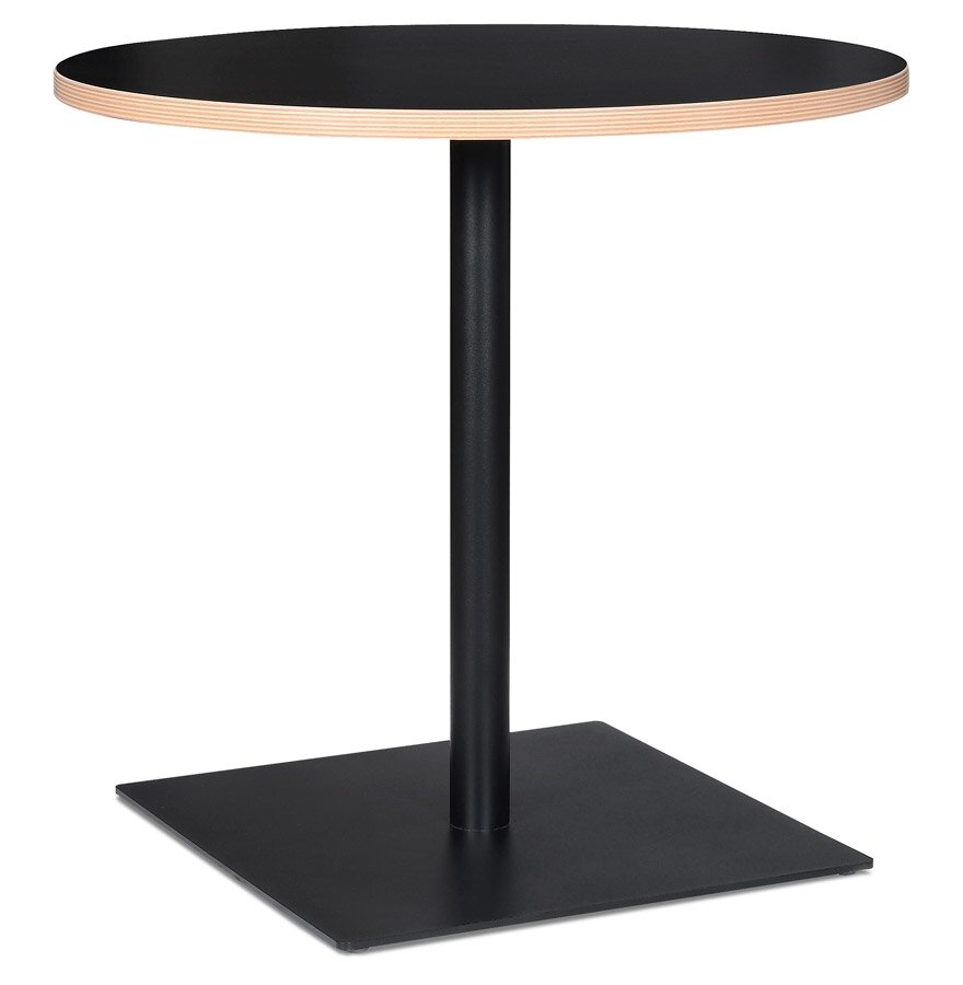 Zwarte ronde tafel &#039;FUSION ROUND&#039; - &Oslash; 80 cm