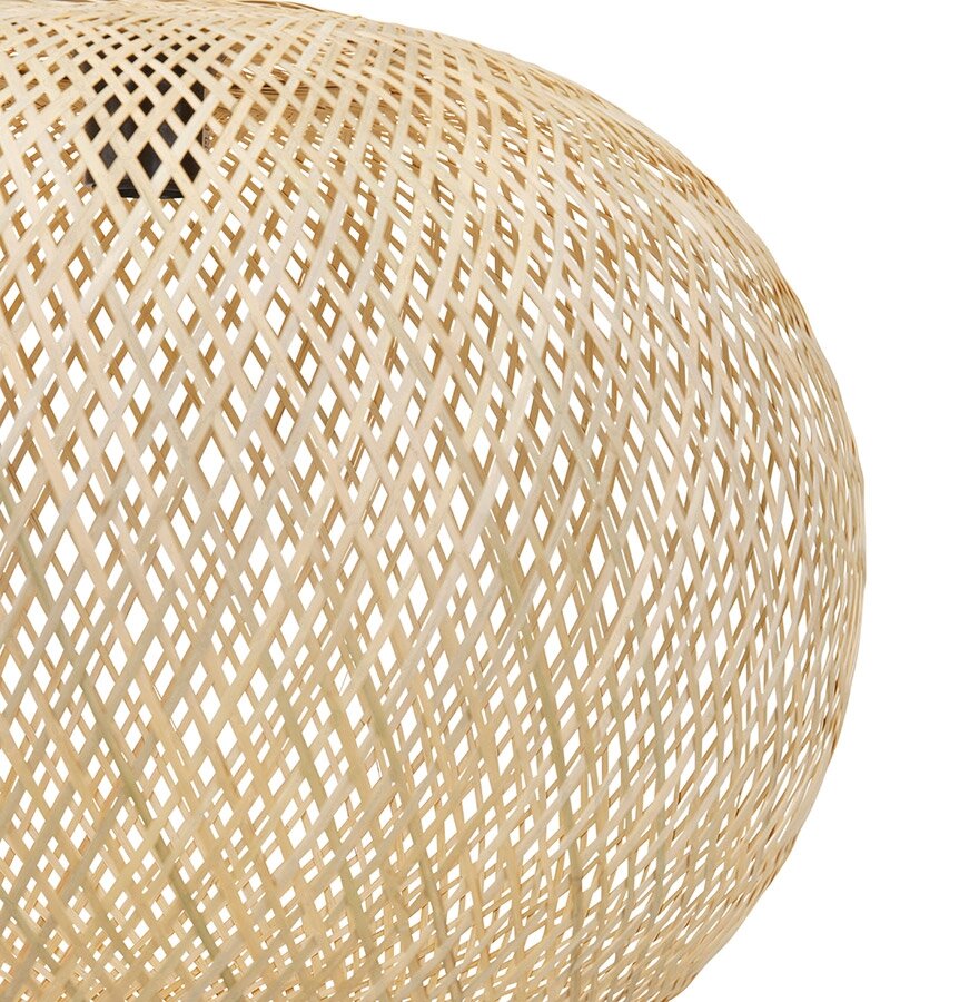 Ronde hanglamp &#039;CASIMIRA MINI&#039; van natuurlijke bamboe