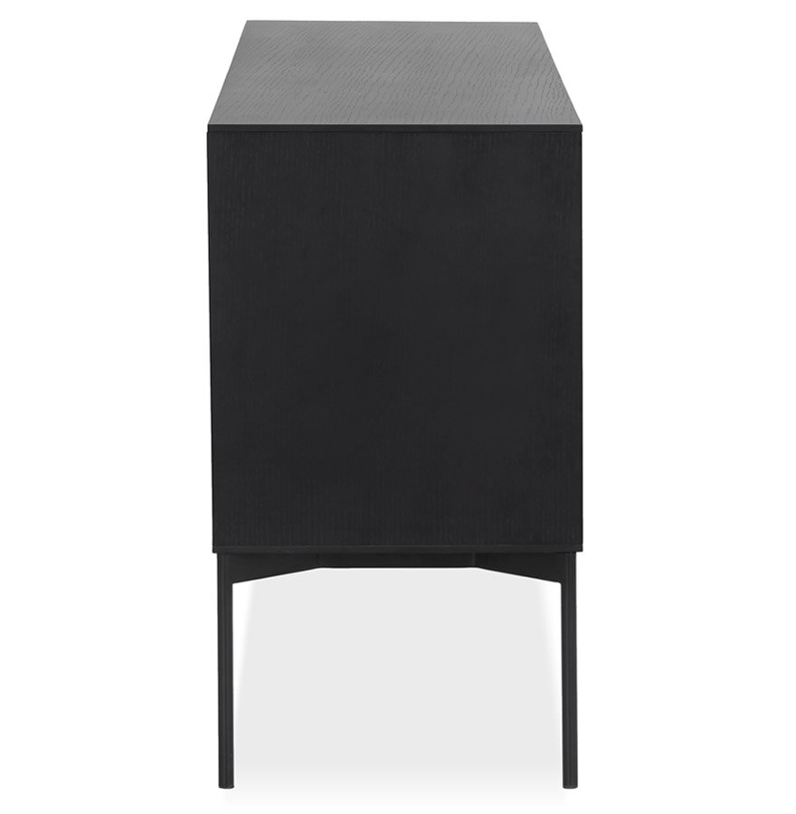 Design opbergmeubel &#039;CONVIV&#039; van zwart hout