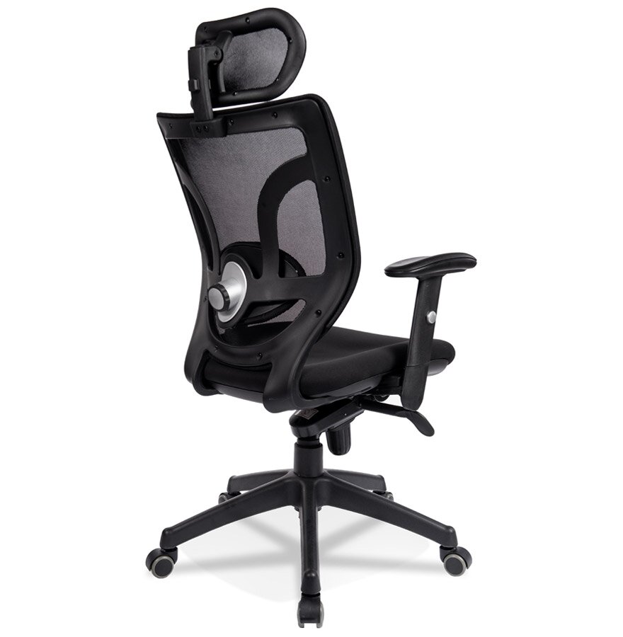 Ergonomische bureaustoel &#039;ALLAN&#039; van zwarte stof