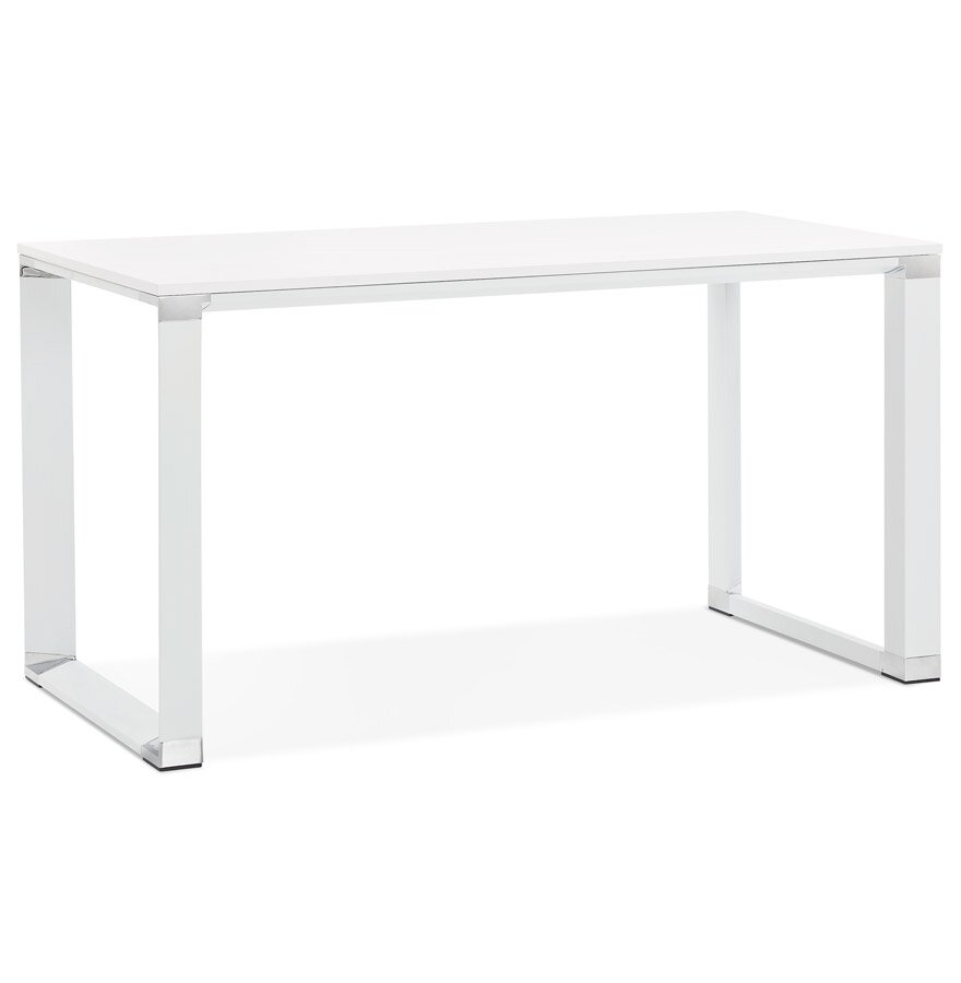 Klein recht directiebureau &#039;XLINE&#039; in wit hout - 140x70 cm