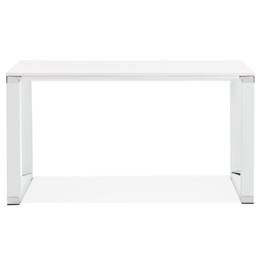 Klein recht directiebureau &#039;XLINE&#039; in wit hout - 140x70 cm