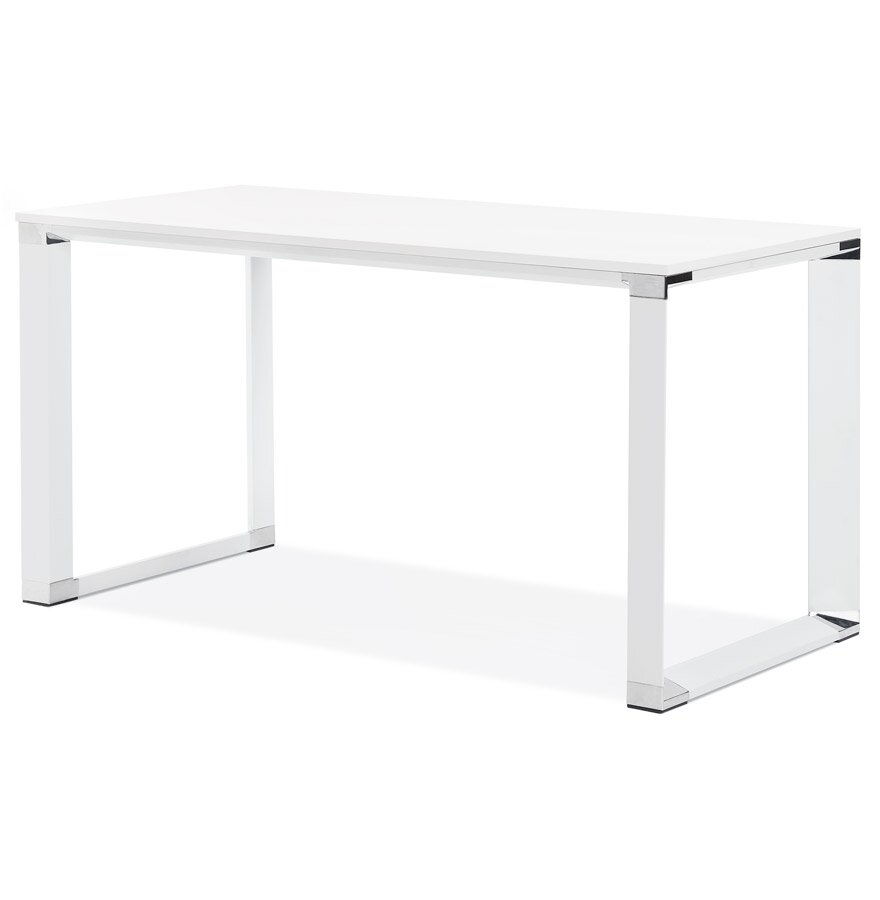 Klein recht directiebureau &#039;XLINE&#039; in wit hout - 140x70 cm