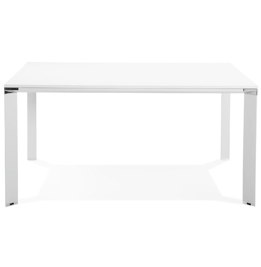 Witte vergadertafel / bench-bureau &#039;XLINE SQUARE&#039; - 160x160 cm
