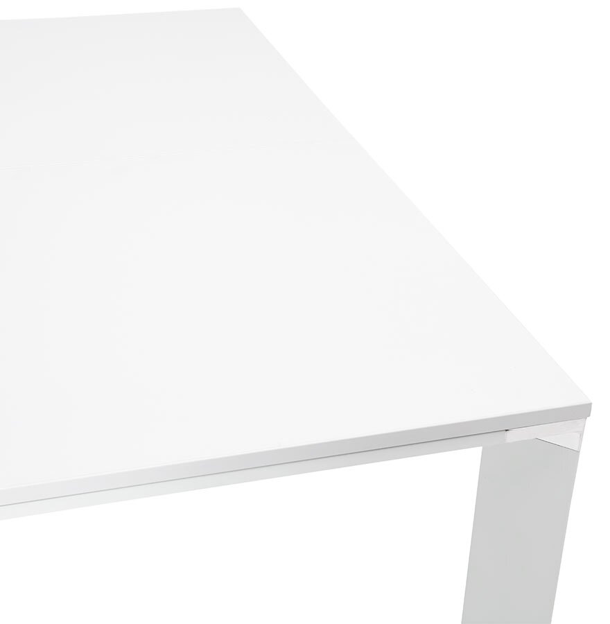 Witte vergadertafel / bench-bureau &#039;XLINE SQUARE&#039; - 160x160 cm