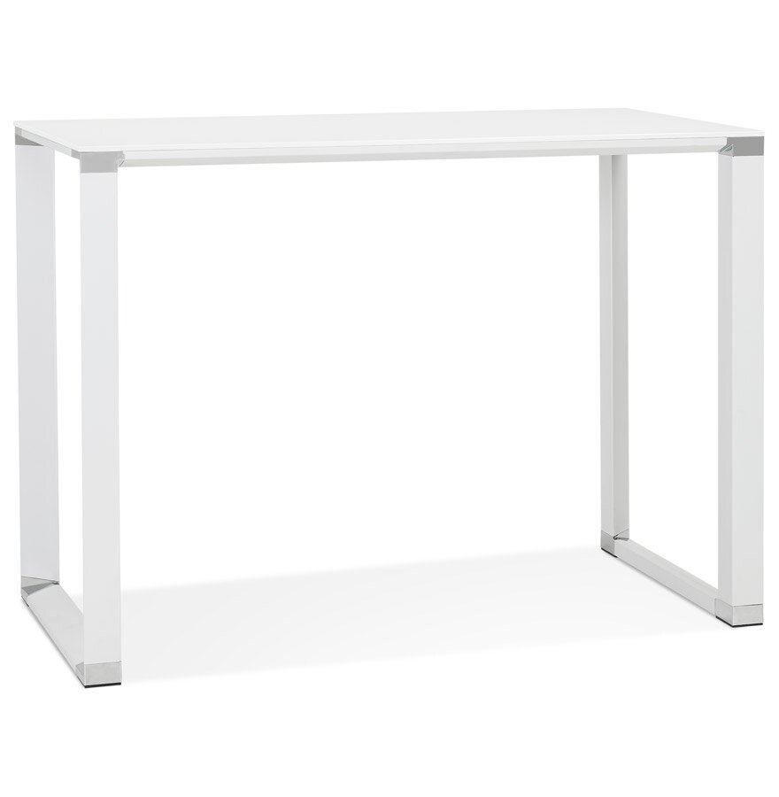 Hoge tafel/bureau van wit glas &#039;XLINE HIGH TABLE&#039; - 140x70 cm