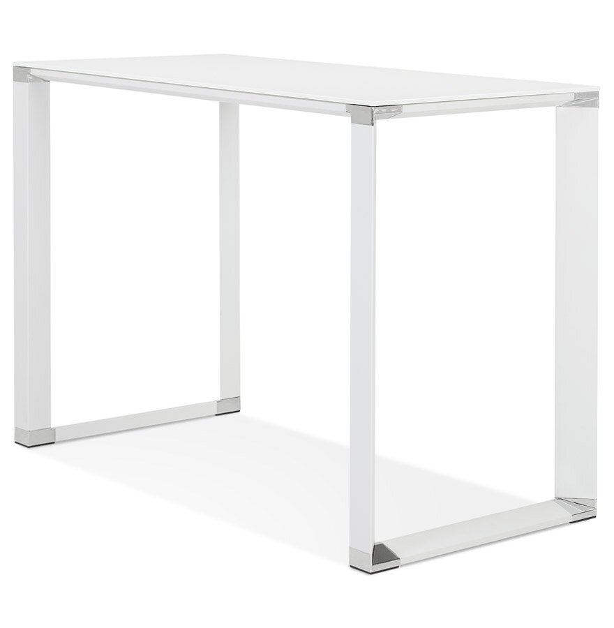Hoge tafel/bureau van wit glas &#039;XLINE HIGH TABLE&#039; - 140x70 cm