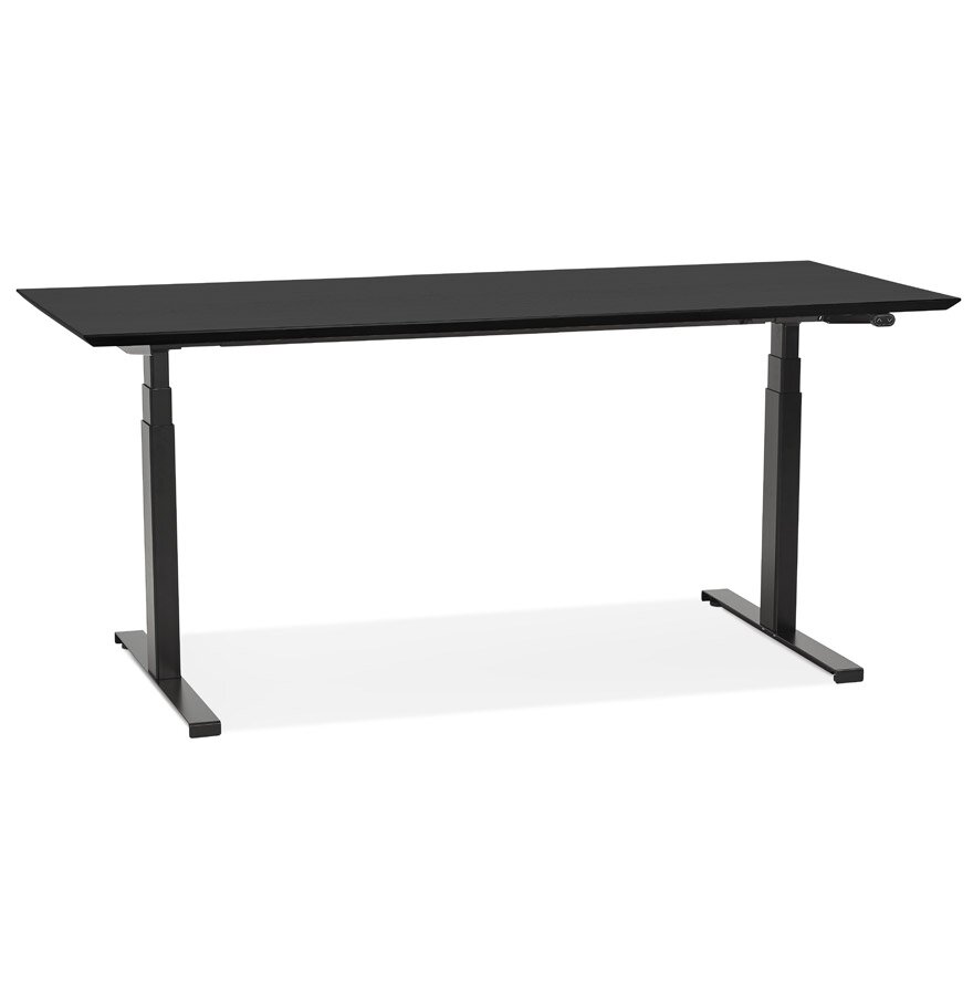 Zwarte elektrische zit/sta-bureau &#039;BIONIK&#039; - 180x90 cm